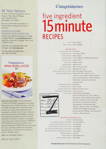 Weight Watchers 5 Ingredient 15 Minute
