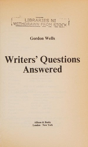 Writers' Questions Answered
