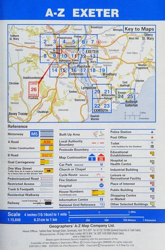 A-Z Exeter Street Atlas