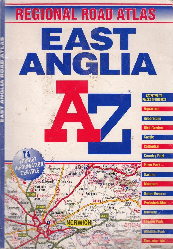 East Anglia Regional Road Atlas (A-Z Road Maps & Atlases)