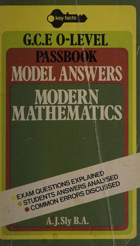 Modern Mathematics: "O" Level Model Answers (Key Facts)
