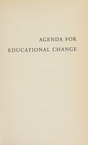 Agenda for Educational Change