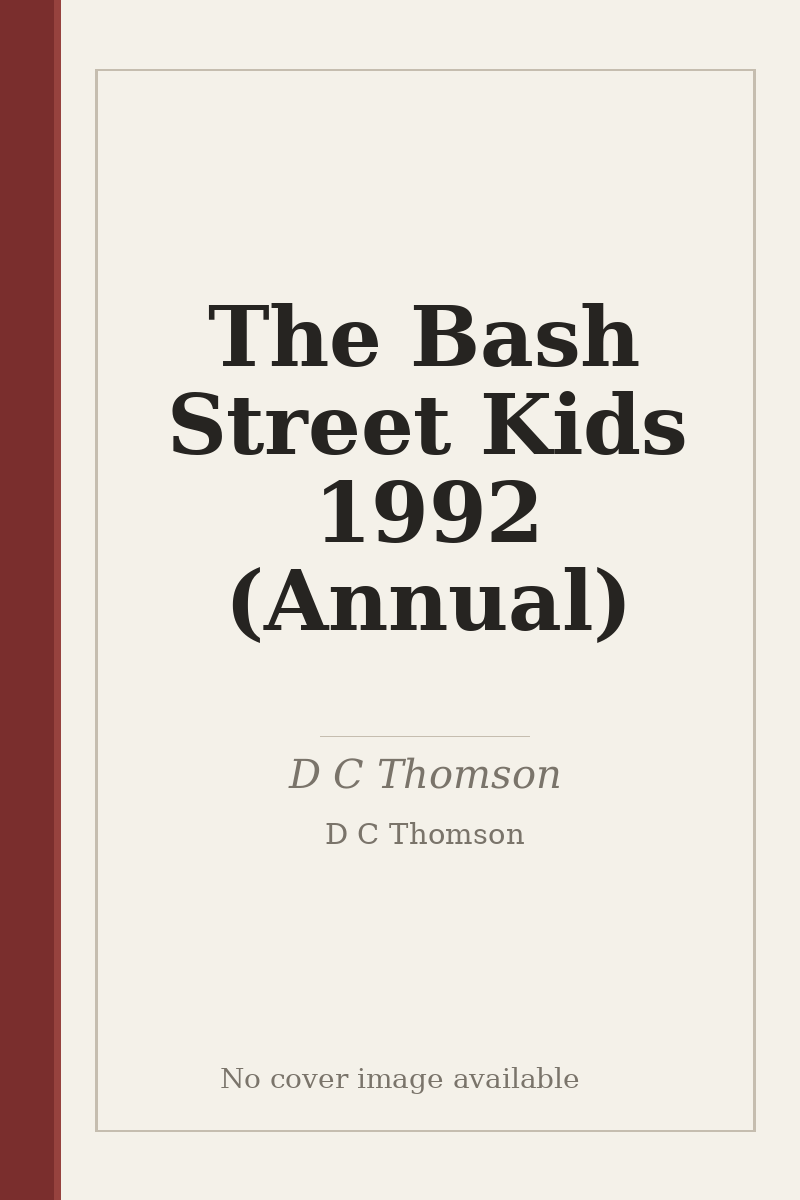 The Bash Street Kids 1992 (Annual) - no cover image available
