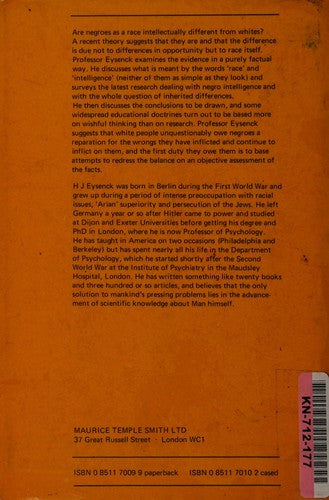 Race, Intelligence and Education