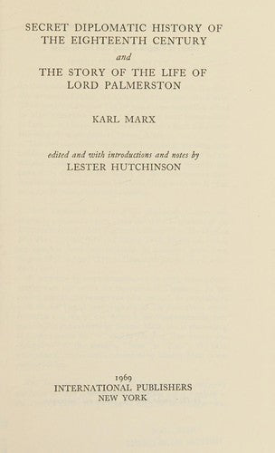 Secret Diplomatic History of the Eighteenth Century