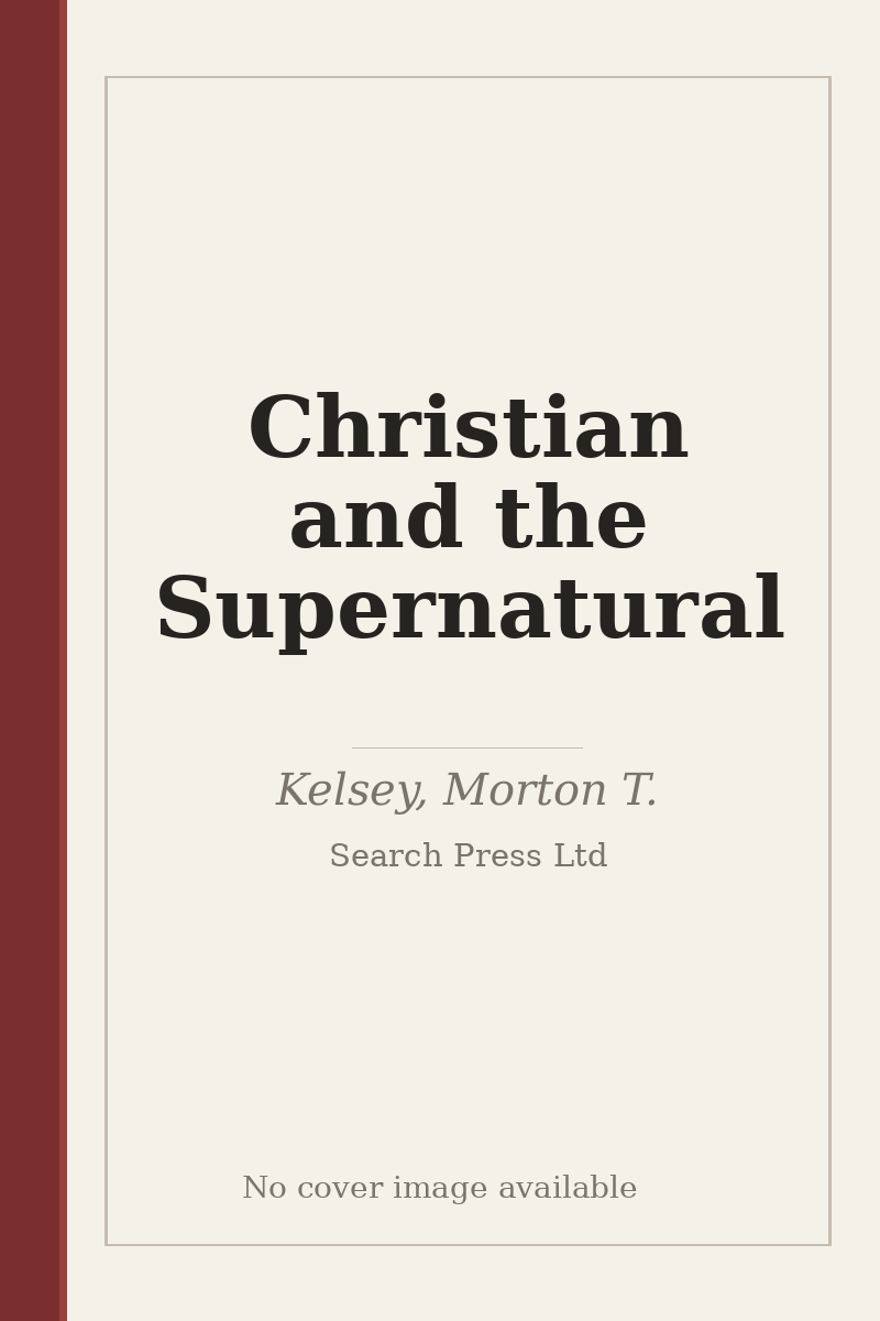 Christian and the Supernatural - no cover image available