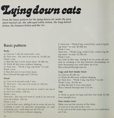 Knitted Cats