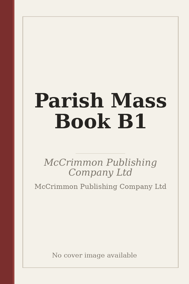 Parish Mass Book B1 - no cover image available