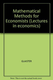 Mathematical Methods for Economists