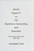 F1 Accountant in Business AB - Exam Kit