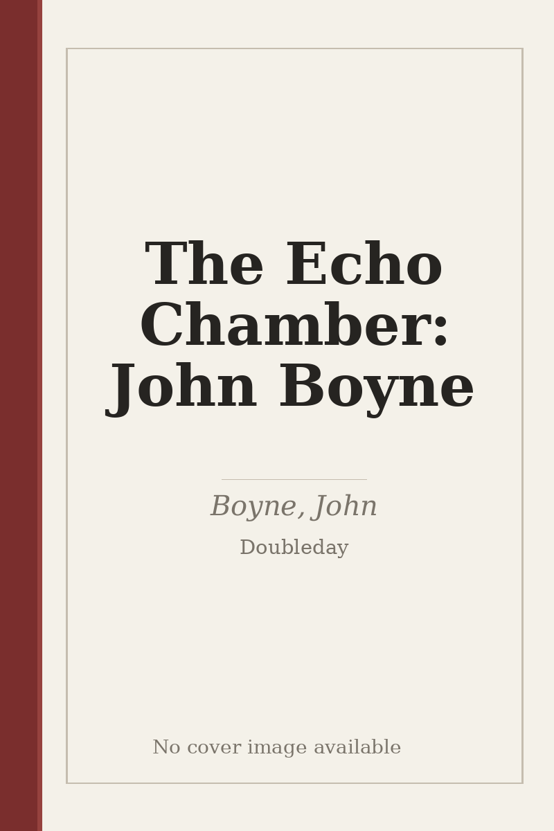 The Echo Chamber: John Boyne - no cover image available