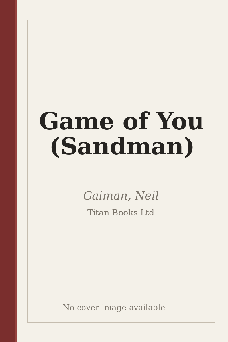 Game of You (Sandman) - no cover image available