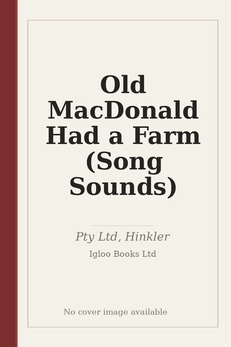 Old MacDonald Had a Farm (Song Sounds) - no cover image available