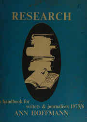 Research 1975-76: A Handbook for Writers and Journalists (Research: A Handbook for Writers and Journalists)