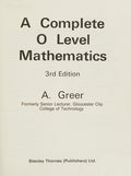 A Complete Ordinary Level Mathematics