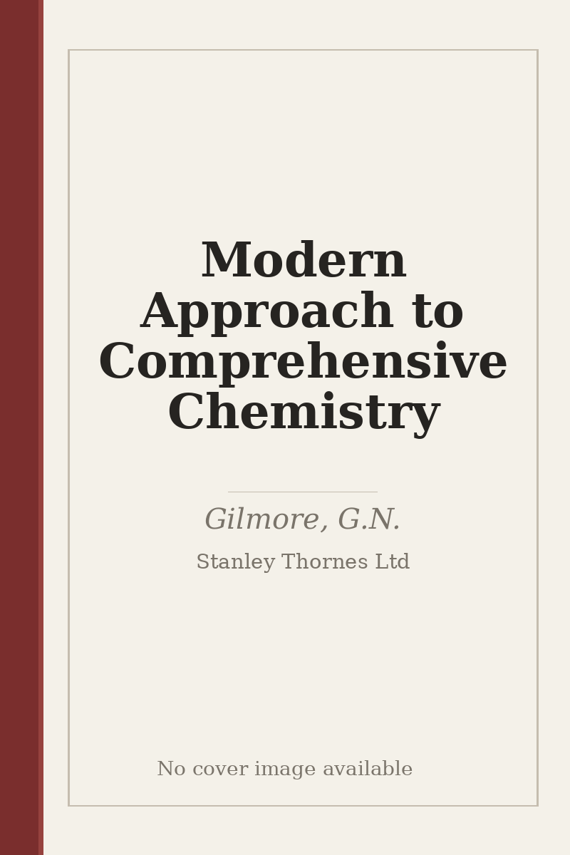 Modern Approach to Comprehensive Chemistry - no cover image available