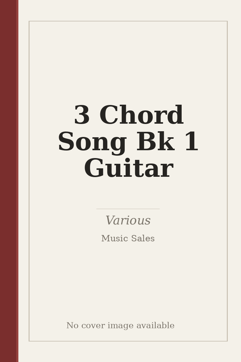 3 Chord Song Bk 1 Guitar - no cover image available