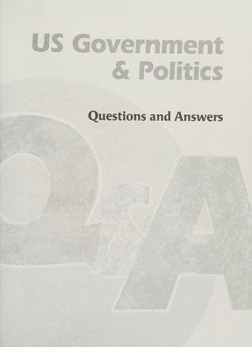 A2 US and Comparative Government & Politics Question & Answer Guide