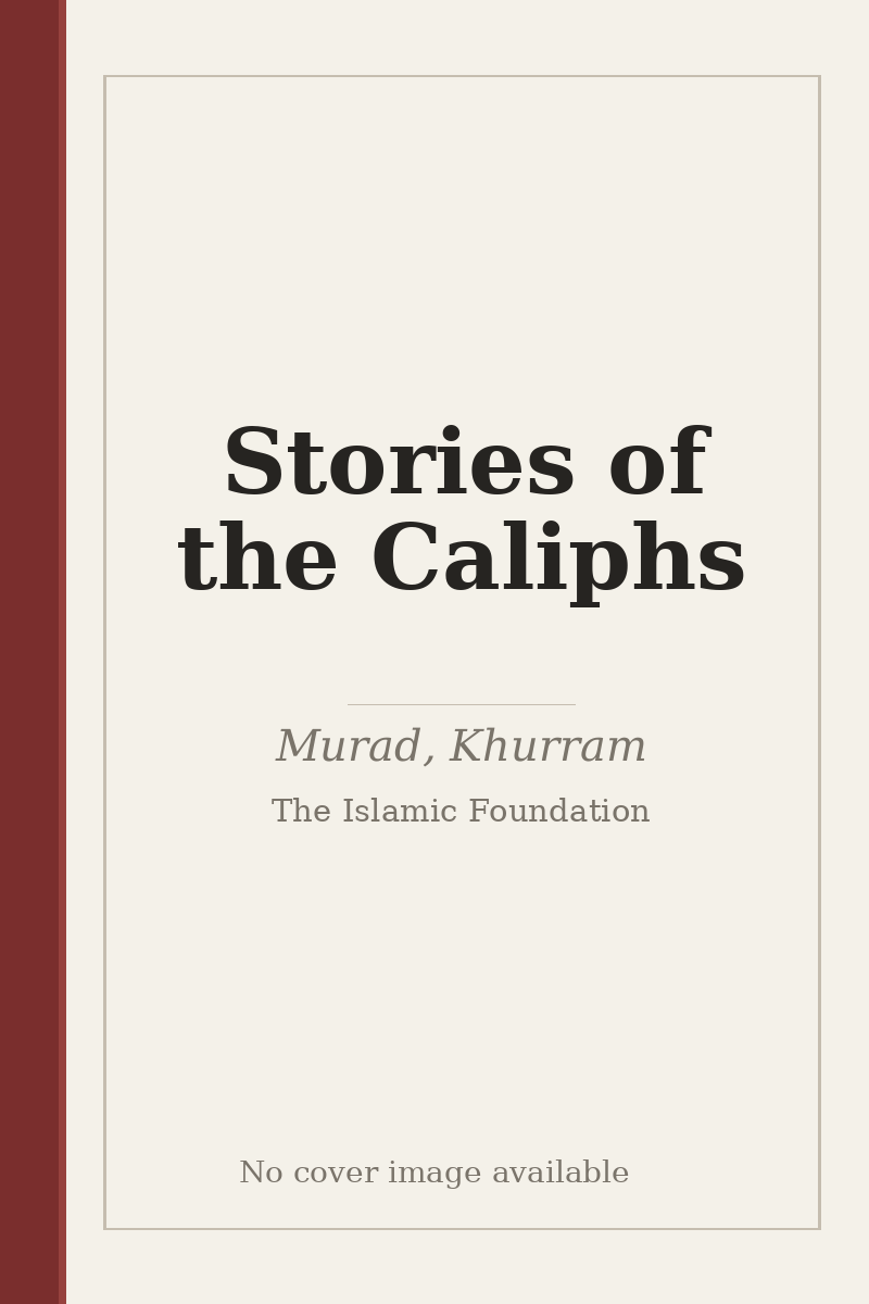 Stories of the Caliphs - no cover image available