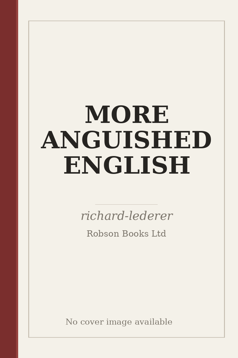 MORE ANGUISHED ENGLISH - no cover image available