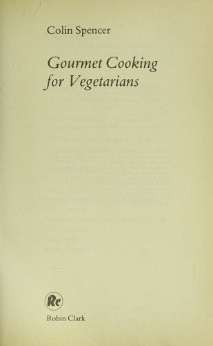 Gourmet Cooking for Vegetarians
