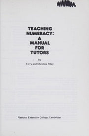 Teaching Numeracy: A Manual for Tutors