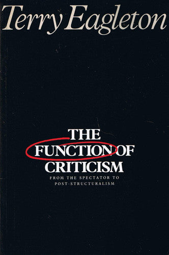The Function of Criticism: From the Spectator to Post-Structuralism