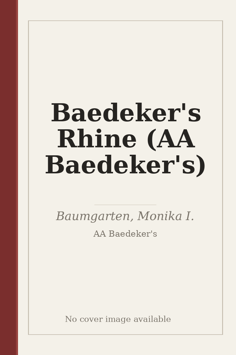 Baedeker's Rhine (AA Baedeker's) - no cover image available