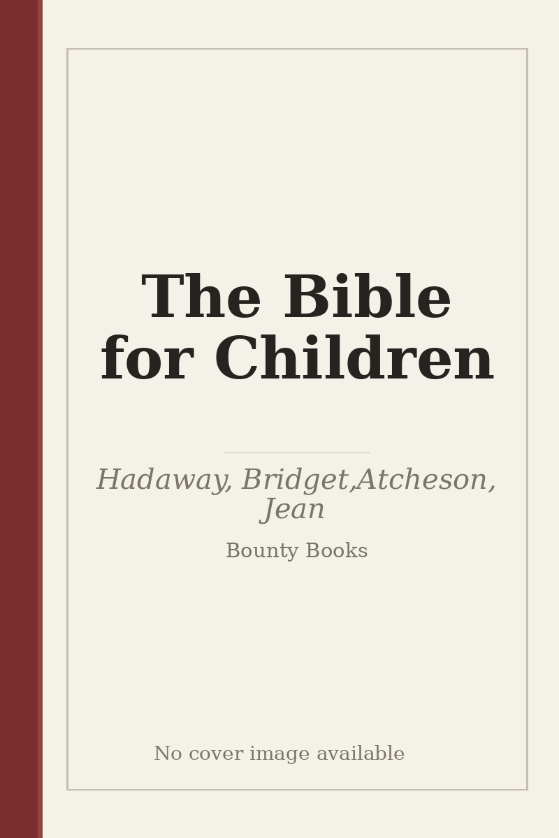 The Bible for Children - no cover image available