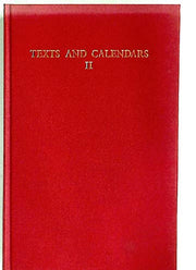 Texts and Calendars II: An analytical guide to serial publications 1957-82: v. 12 (Royal Historical Society Guides and Handbooks)
