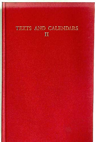 Texts and Calendars II: An analytical guide to serial publications 1957-82: v. 12 (Royal Historical Society Guides and Handbooks)
