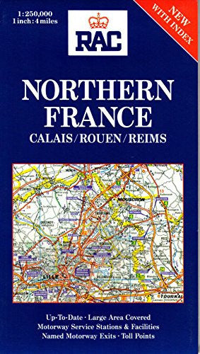Northern France - Calais/Rouen/Reims (RAC Regional Map of France)