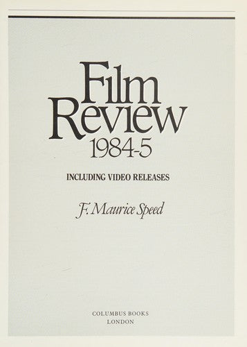Film Review 1984-85