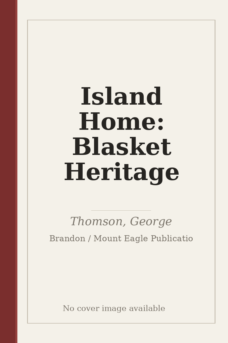 Island Home: Blasket Heritage - no cover image available