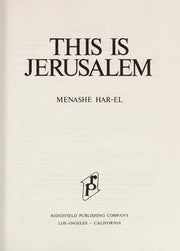 This is Jerusalem