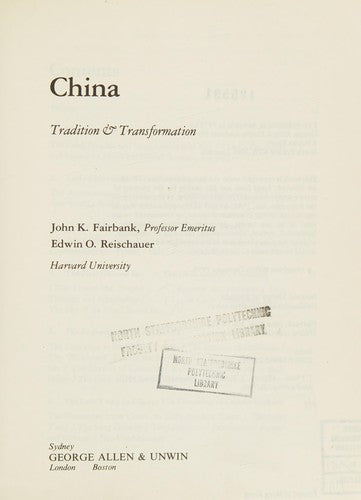 China: Tradition and Transformation