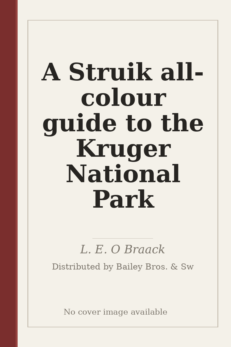 A Struik all-colour guide to the Kruger National Park - no cover image available