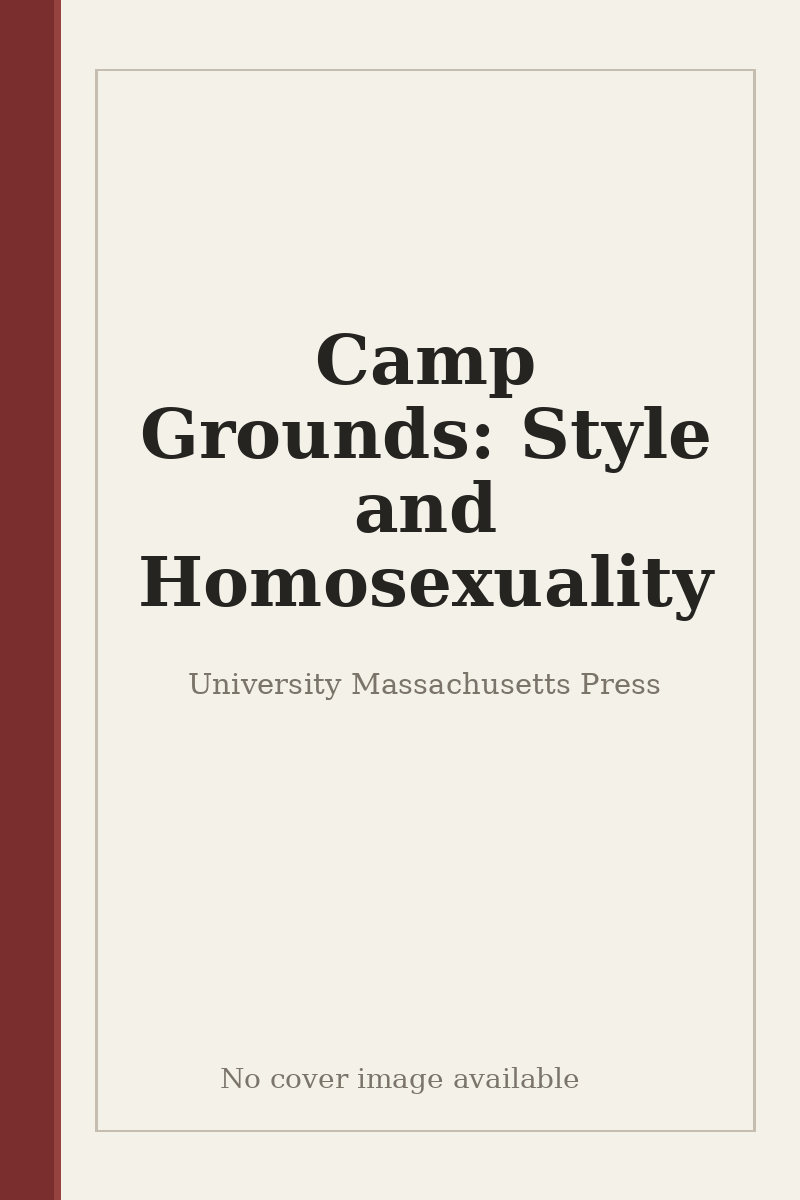 Camp Grounds: Style and Homosexuality - no cover image available