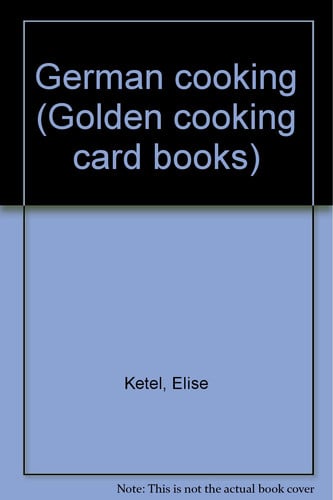 German cooking (Golden cooking card books)
