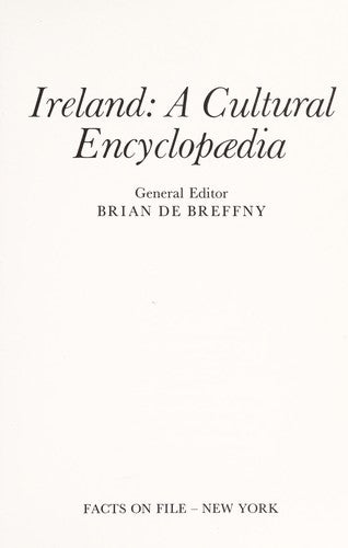 Ireland: A Cultural Encyclopedia
