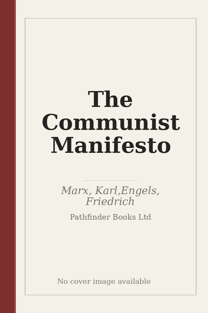 The Communist Manifesto - no cover image available