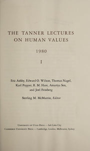 Tanner Lectures on Human Values