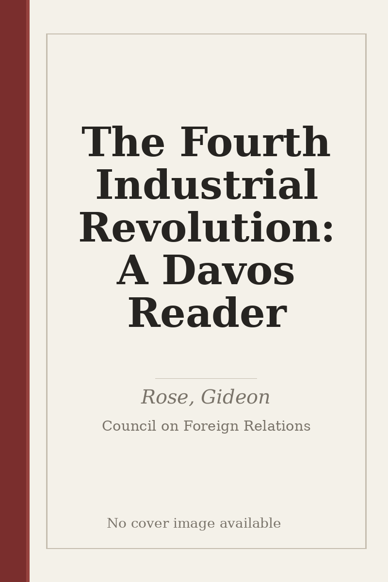 The Fourth Industrial Revolution: A Davos Reader - no cover image available