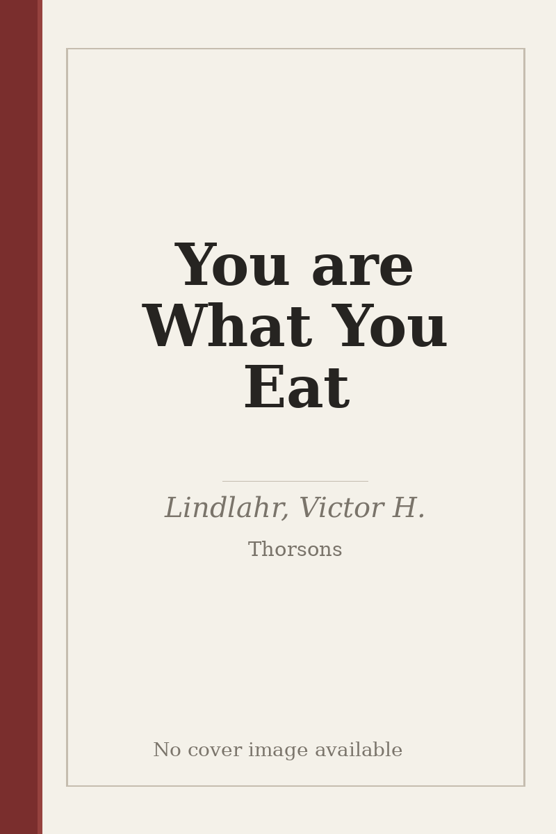 You are What You Eat - no cover image available