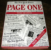Page One :major Events 1920 - 1983 as Presented in the New York Times