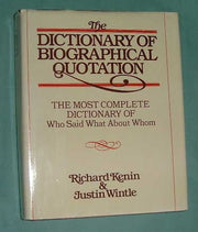 The Dictionary of Biographical Quotation of British and American Subjects