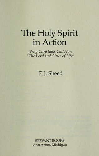 Holy Spirit in Action