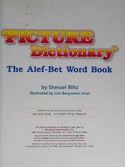 My Hebrew Picture Dictionary: The Alef-Bet Word Book (The Artscroll Youth Series)