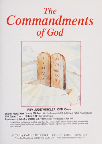 The Commandments of God (St. Joseph Picture Books (Paperback))