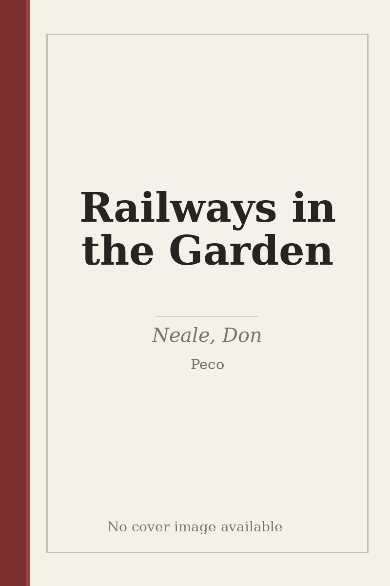 Railways in the Garden - no cover image available